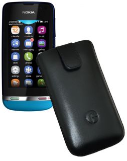 Nokia Asha 311   Original Favory Handyhülle Case Etui Tasche SCHWARZ