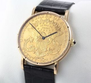 Die Corum Twenty Dollars Coin Watch, die Sie hier bewundern können