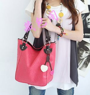 EGK14 Cute Korea Girl Faux Leather Purse Tote Satchel Hobo Handbag