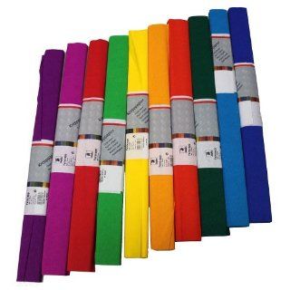 Idena 617003   Krepppapier 10 Rollen 50 x 250 cm, sortiert 