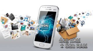 Samsung Galaxy S Duos S7562 Smartphone 4 Zoll pure weiß 