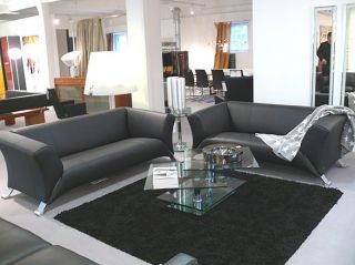 Rolf Benz   2x Sofa 322 Leder schwarz   LP 8.100,  EUR