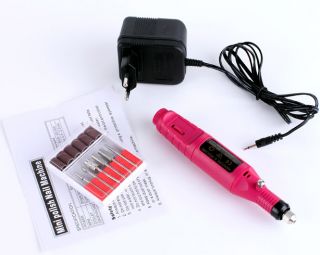 Electric Pen Nail Art Elektrisch Nagelfeile Nagelfräser Maniküre Set