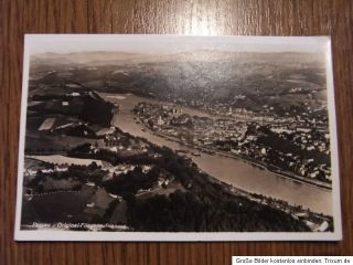 Alte AK, Passau   Org. Fliegeraufnahme; gel. 1939