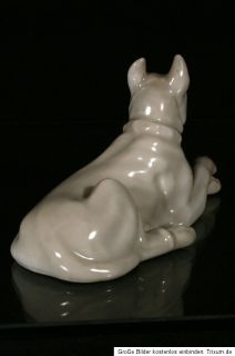 faboulos Porzellanfigur HEUBACH Tierfigur Schäferhund   art deco