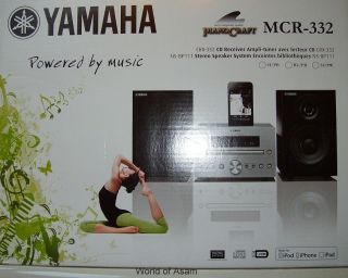 Yamaha Pianocraft MCR 332 schwarz silber o.schwarz schwarz Audio