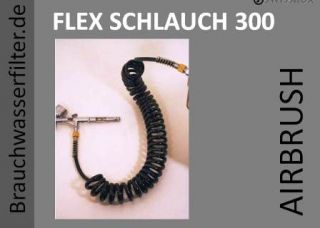 FLEX SCHLAUCH Airbrush Hose Schlauch Spiralschlauch Textilschlauch