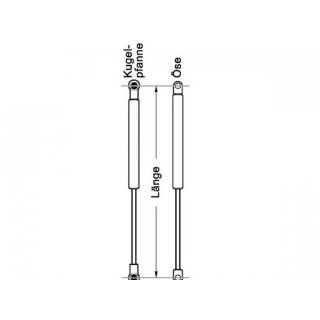 Kamei KAMEI Gasdruckfeder Universal 265 mm lang 110N (1Stück) 