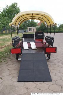 Kutsche für Rollstuhlfahrer Planwagen Freizeitkutsche Wagonette