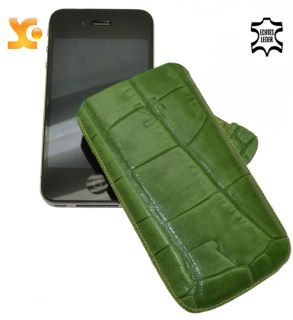SunCase Etui   Leder Tasche LUXUS Case für iPhone 4S / 4 S 64 GB in