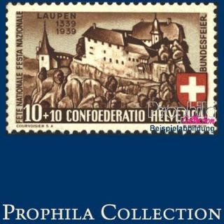 Schweiz 356 (kompl.Ausgabe) gestempelt 1939 Schlacht von Laupen EUR 1