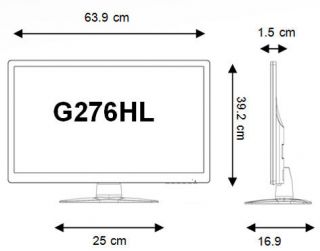 Acer G276HLAbid 68,6 cm Ultra Slim LED Monitor Computer