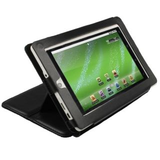 Black Leather Case for Creative Ziio 7 8GB Android Entertainment