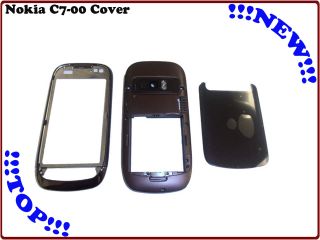 Nokia C7 C7 00 Gehäuse Cover Front Mittel Akku Komplett Plum