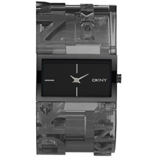 DKNY NY8153 Damenuhr Kunststoff Edelstahl 30m Analog anthrazit 