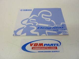 NEU Fahrerhandbuch XVS1100 Dragstar XVS 1100 Yamaha Owner’s manual