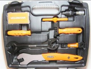 Toolbox Werkzeugkoffer, 25 Werkzeuge aus CrV3 Edelstahl + Satteltasche