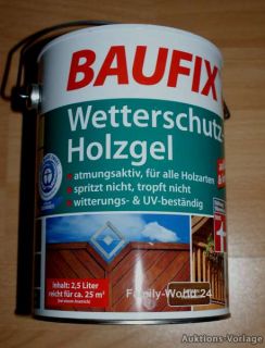 Baufix Wetterschutz Holzgel Palisander Holzschutz Farbe