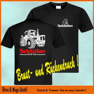 SCHLÜTER PROFI TRAC T Shirt Brust  u. Rückendruck 362R