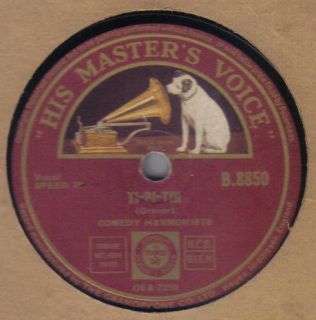 COMEDY HARMONISTS   Ti Pi Tin / Dwarfs Yodel Song 78 rpm disc (A+
