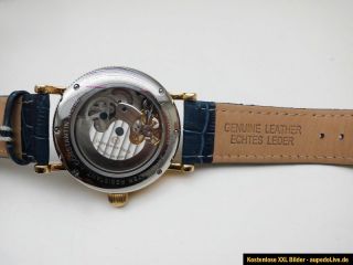 Neu CONSTANTIN WEISZ Marken Herren Uhr Automatic Automatik Blau Gold