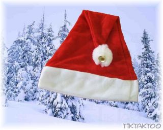 Weihnachtsmütze Nikolausmütze f. Kinder m Bommel Glöckchen