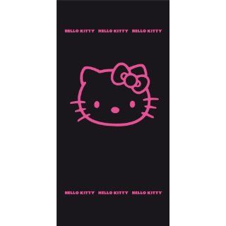 CTI 037716 Strandtuch Hello Kitty Black Fuchsia / 75 x 150 cm 