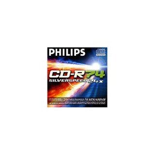 Philips CD R74 10Pk. silber CD Rohling 74min 650MB 