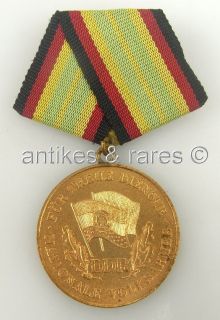 DDR Medaille für treue Dienst in der Nationalen Volksarmee in Gold