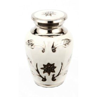 Urns UK Brampton White Gedenkurne, 7,6 cm Haustier