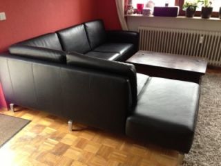 Designer Eckcouch in schwarz ( Couch Sofa Ecksofa ) wie auf den Fotos