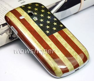 Retro USA Design Hard Skin Case Cover For Samsung Galaxy S3 III Mini