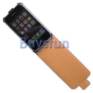Butterfly Style Flip Vertical Leather Cover Case For Apple iPhone 3G
