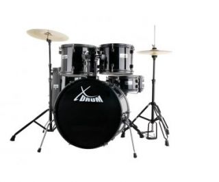 XDrum Rookie 22 Standard Schlagzeug Komplettset Black & inkl. Schule