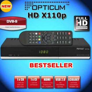 Opticum HD x110p HDTV FULL HD DIGITAL Sat Receiver PVR LAN x110 x100