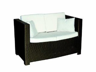 Polyrattan Couch 160x77x74cm grau+Kissen Elektronik