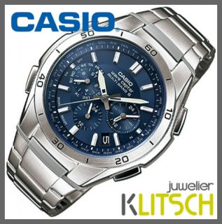 Casio Wave Ceptor Funk Solar Herren Uhr Blau WVQ M410D 2AER