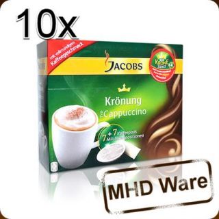 MHD 10x Jacobs Krönung Kaffeepads Cappuccino