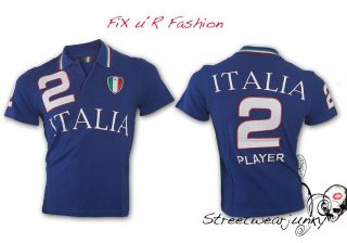 WASABI ITALY Polo Hemd Clubwear T Shirt Maglietta Italia Tee S XL