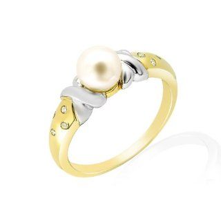 Damen Ring 9 Karat (375) Gelbgold Diamant Gr. 53 (16.9) 183R0872 03