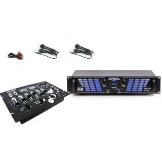DJ 2400W Verstärker USB Mischpult DJ 337 Musikinstrumente