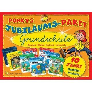 Ponky Jubiläumspaket Grundschule, CD ROMs Deutsch, Mathe, Englisch