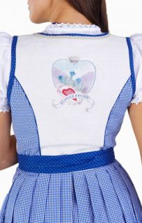 Mididirndl 3tlg. Chipara blau 60 cm Trachtenkleidung