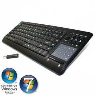 4GHz RF Wireless MCE Slim Keyboard Touchpad Touch Pad