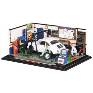   Diorama Werkstatt mit Porsche 356 Coupé Spielzeug