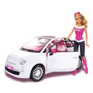 Mattel R1623 0   Barbie mit Fiat im Barbie Look, Puppe und Auto