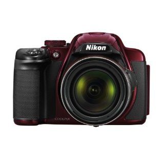 Nikon Coolpix P520 Digitalkamera 3,2 Zoll granat rot 