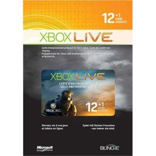 Xbox 360   Live Gold Abonnement Karte 12+1 Monate   Halo Wars Limited