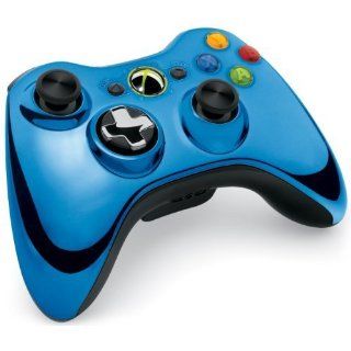 Xbox 360 Wireless Controller mit umschaltbarem D Pad, chromblau