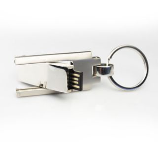 Schlüsselanhänger USB Stick Edelstahl Wertvoll Edel Geschenk 8 GB XL